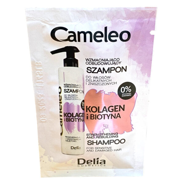 Delia Cameleo Collagen & Biotin Strengthening & Rebuilding Shampoo Sachet