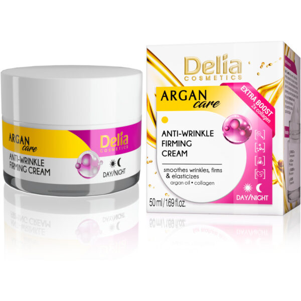 Delia Argan Care Collagen Anti-Wrinkle Firming Day & Night Cream - 50ml